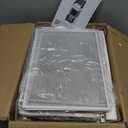 SWTYMIKI 10-Tier Rolling File Cart - Mesh Paper Organizer with Drawer and Hanging File Folders on Lockable Wheels, Rolling File Cabinet for Office Organization, Storage in Home, Studio, School, White