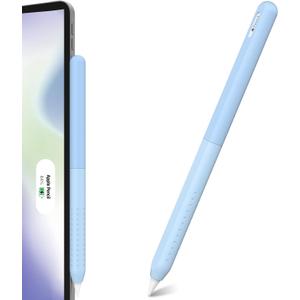 NIUTRENDZ Gradient Blue Silicone Protective Cover for Apple Pencil 2nd Generation, Pencil Case with Detachable Design & Wireless Charging Compatibility