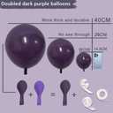Dark Purple Balloons Double Stuffed Purple Balloon Garland Pastel Lavender Balloons Different Sizes Latex Plum Balloon Arch Kit For Birthday Baby Shower Bachelorette Hotel Transylvania Encanto Party