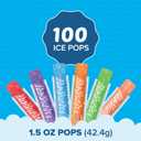 Fla-Vor-Ice Popsicle Variety Pack of 1.5 Oz Freezer Bars, Assorted Flavors, 100 Count (EXP 02/29/28)