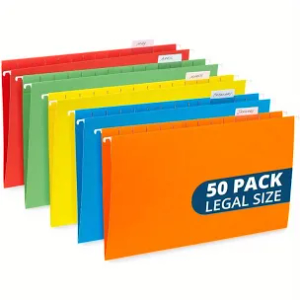 50 Legal Hanging File Folders 50 Reinforced Hang Folders Designed For Home And O