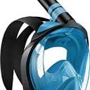 Zenoplige Full Face Snorkel Mask Adults,Dry-Top Snorkeling Gear with Camera Mount,Foldable 180-Degree Panoramic Scuba Mask for Snorkeling Diving Swimming Travel,Snorkel Mask Anti-Fog & Anti-Leak