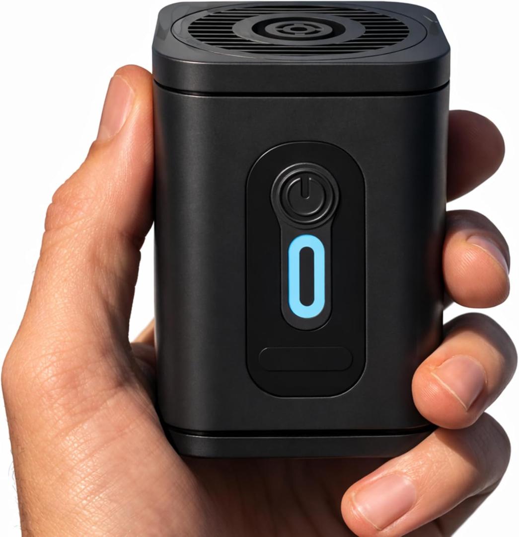 TIALLY Portable Air Pump for Inflatables - Fast Inflation Mini Electric Air Pump with Long-Lasting Rechargeable Battery for Pool Floats, Air Mattress, Boats, Inflatable Toys & Cushions (Small)