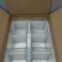 Set of 6 Square Glass Vases 4" x 4" x 4", Clear Flower Vase, Plant Terrarium, Candle Holder for Wedding Centerpiece, Office Decorations, Home Dcor, Parties and Events