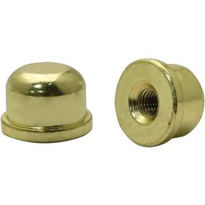 2Pcs Solid Lamp Finials Caps Tapped of Tops for Lamp Shade Holder Harp Lamp Finial Knob Lamp Accessories, Gold