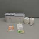 Toothbrush Holders Wall Mounted, Toothbrush Holder with Automatic Toothpaste Dispensers, 6 Brush Slots, 2 Magnetic Cups,1 Cosmetic Drawer Organizer and 1 Large Storage Tray