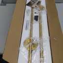 NIORSUN 27.6 Inch Battery Operated Wall Sconce Set of 2, Gold Minimalism Rechargeable Wall Lights with Remote, 3CCT Dimmable Wireless Wall Lamp for Living Room Bedroom Hallway