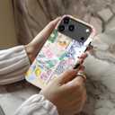 for iPhone 17 Pro Max Case Cute - Wireless Charging Compatible - Dual-Layer Hard Shell + Silicone Cover - Aesthetic Protective Phone Case for Women - Coquette Italian Summer Collage Coastal