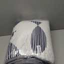 Pamnest Quilt Set Twin Size, Coastal Fish Ocean 2 Pcs Soft Bed Cover Bedding Set, Nautical Lake House Lightweight Bedspread Coverlet with Pillow Sham for All Season