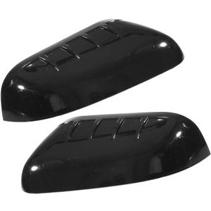 for Ford Explorer 2011-2015 Driver Passenger Side Mirror Covers Cap Overlay Rearview Mirror Guard Covers Gloss Black 1 Pair