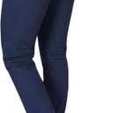 Plaid&Plain Men's Skinny Stretchy Khaki Pants Colored Pants Slim Fit Slacks Tapered Trousers (Navy Blue, 32W x 28L)