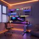 PAUTIX Dotless LED Lights,RGB Smart IC COB LED Strip Lights Addressable 16.4ft,UL-Listed 24V Chasing Effects Color Changing Flexible Tape Light for Party Kitchen Bedroom(Without Controller&Adapter)