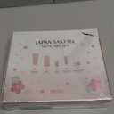 Sakura Skincare Kit for Teenage Girls Women, 5Pcs Skin Care Travel Present Set with Cleanser, Toner, Serum, Eye Cream, Face Cream