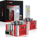 Torchbeam Bombillas LED D3S D3R, 28000 lmenes, 8000 K, azul hielo, 600% de brillo, repuesto HID de xenn 66340 42403 42302 (42403C1), bombillas antiniebla Plug and Play, paquete de 2