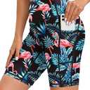 Blouty Women's 5''/7''/9'' Swim Shorts UPF 50+ High Waisted Board Shorts with Pockets Liner Quick Dry Swimsuit Bottoms (Navy, X-Large)