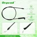 115-8437 Brake Cable for Toro Recycler 22 Throttle Cable 20332, 20332C, 20112, 20334, 20352, 20655, Replaces 115-8437 Toro Brake Cable 16710