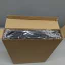 Earring Organizer Tray Velvet Earring Display Organizer Storage Box Premium 110 Slot 55 Pair Earring Display Organizer with Transparent Glass Cover Suitable for Women and Girls (Black)