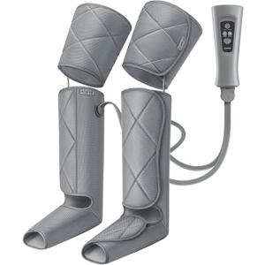 RENPHO Leg Massager FSA HSA Eligible, Air Compression Massager for Circulation Pain Relief, Effective for Father Mother Reduce Swelling-Grey (Gray)