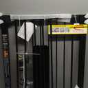 Cumbor 29.7-46" Baby Gate for Stairs, Mom's Choice Awards Winner-Auto Close Dog Gate for The House, Gifts for Mom, Easy Install Pressure Mounted Pet Gates for Doorways, Black