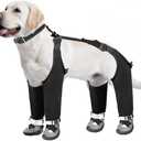 Dog Suspender Boots, Waterproof Dog Rain Boots, Puppy Snow Shoes for Winter, Anti Dirt Pants with Shoes, Adjustable Suspender Pants for Outdoor Walking & Paw Protectors