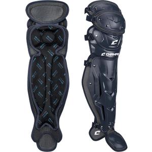 CHAMPRO Optimus Pro Catcher/Umpire Leg Guards (16.5", Navy)