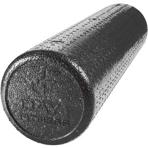 High Density Muscle Foam Rollers by Day 1 Fitness - Sports Massage Rollers for Stretching, Physical Therapy, Deep Tissue, Myofascial Release - Ideal for Exercise and Pain Relief - Solid Black, 24"