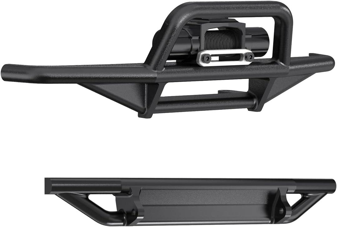 Front & Rear Bumper Aluminum Winch for Traxxas 1/18 TRX4M High Trail K10 Upgrade Parts RC Crawler Car
