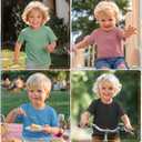 Custoneei 6 Pack Toddler Boys Shirts Summer Tees, 6-Color, 18-24 Months