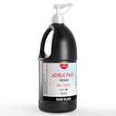 Smallbudi Black Acrylic Paint Large Bottle (69oz /2040ml) Rich Pigment Black Paint for Multi Surface Canvas Wood Ceramic Leather Fabric Rock Craft, Non Toxic for Kid & Adult, with Pump & Sealing Cap
