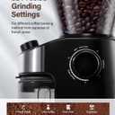 SHARDOR Burr Coffee Grinder Electric with 32 Grinding Sizes 4.0, Coffee Grinders for Home Use with 40 Seconds Adjustable Electronic Timer, Coffee Bean Grinder with Chamber Cleaning Button,Black
