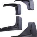 Matybobe Car Mud Flap Set Black ABS Vehicle Front and Rear Mud Splash Guards with Accessories