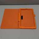 for Amazon All-New Kindle Fire HD10 7th 9th Generation Smart Cover, Ultra Slim Folio Stand Auto Sleep/Wake Up Leather Case for All New Fire HD 10 (2017 2019 Release) 10.1 inch (Orange)