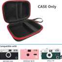 JCHPINE Hard Carrying Case for KODAK EKTAR H35 Half Frame Film Camera, Protective Storage Travel Case for Kodak Ultra F9 M35 Film Camera Accessories (Black)
