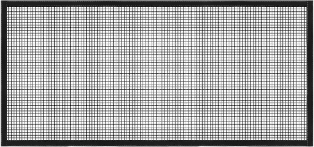 uxcell Window Screen Mesh, 28" x 59" DIY Fiberglass Netting Mesh Black Frame with Hook and Loop Adhesive Edging Black Mesh for Bedroom, Living Room, Kitchen