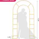 U-Shaped Arch Backdrop Stand with Backdrop Cover, 7.2FT Balloon Arch Stand, 4.2"W x 7.2"H