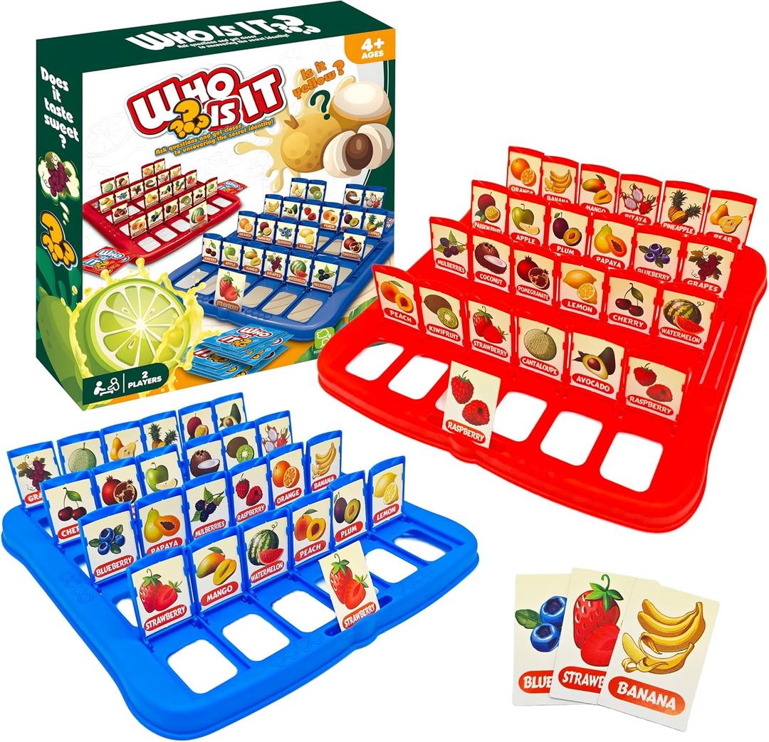 Table Game for Kids,Fruit What is It Board Game for 2Players,Family Game