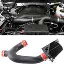Cold Air Intake Compatible with 2012-2014 Ford F150 3.5L V6 Ecoboost, (FX2/FX4/XLT/Lariat) Heat-Resistant Aluminum Pipe, High-Flow Filter