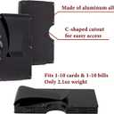 Awofer Aluminum Wallet for Groomsmen - Personalized Custom with Money Clip & Engraved Credit Card Holder - Black