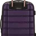 Rockland Melbourne Hardside 3 Piece Expandable Spinner Wheel Luggage Set, (20"/24"/28"), Purple