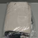 MIULEE Extra Long Linen Shower Curtain 82 Inches Long with 12 Metal Hooks Washable Heavy Beige Fabric Shower Curtain Set Waterproof Neutral Thick Cloth Shower Curtain for Bathroom Hotel Bathtub,Cream