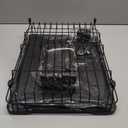 AIDERLY Iron Dish Drying Rack with Drainboard Dish Drainers for Kitchen Counter Extendable Spout Strainers with Utensil Holder and Knife Slots, Black