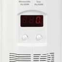 Kidde Carbon Monoxide + Explosive Gas, Natural Gas & Propane Alarm, Plug-in with 9V Battery Backup, Digital Display, 85 dB Alarm, LED Status Indicators, 3rd Edition