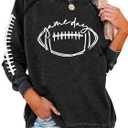 Womens Long Sleeve Shirts, Casual 1776 American Flag We The People Lightweight Sweatshirt (S)