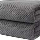 HOMEXCEL Bath Towels Pack of 2, (27 x 54 Inches) Microfiber Ultra Soft Highly Absorbent Bath Towel Set, Lightweight and Quick Drying Towels for Body, Sport, Yoga, SPA, Fitness, Grey