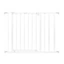 Summer Infant Everywhere Extra Wide Walk-Thru Safety Pet and Baby Gate, 28.75" - 39.75" Wide, 30" Tall, Pressure or Hardware Mounted, Install In-between Rooms, Doorways & Stairways - White Metal