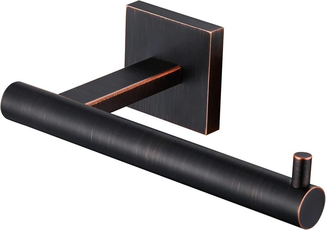 KOKOSIRI Toilet Paper Holder Oil Rubbed Bronze Toilet Roll Holder Hold Mega Rolls Kitchen Bathroom Tissue Paper Dispenser Stainless Steel, B2005ORB