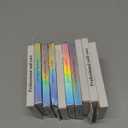 24Pcs Pink Almond Press on Nails Short Fake Nails Cute Full Cover False Nails with Floral Star Design Artificial Acrylic Nails Press ons Spring Summer Flower Nails Reusable Glue-Free Nails for Women, Pack of 10 Mix