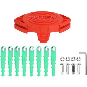THTEN SF-080 Trimmer Blades Head Compatible with Black & Decker GH3000 LST540 GH3000R LST540B Edger Grass Trimmers 18 Pack