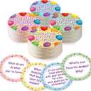 Pasimy 100 Pcs Family Conversation Cards Bulk Kids Question Card Games Fun Conversation Starters Cards Game for Kid Adult Family Road Trips Build Parent Child Relationship