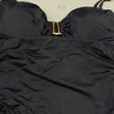 Eomenie One Piece Swimsuit for Women Tummy Control Ruched Bathing Suit Cutout U Wire Swim Suits (Black, L)